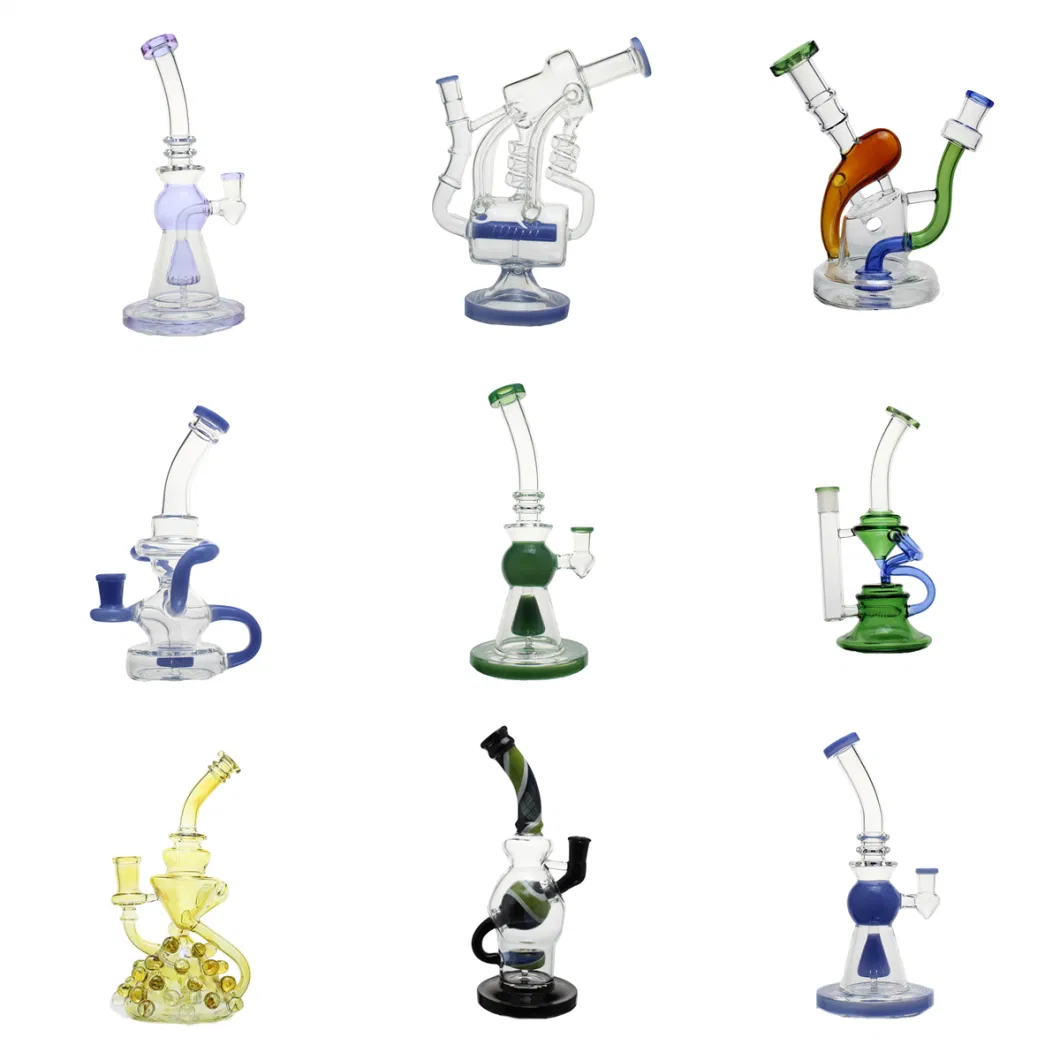 New Product Glass Smoking Water Pipe Glass Bubbler Multicolored